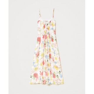 Creponne dress with floral print